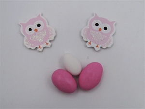 57926M BOX24 GUFO 3,5cm con ADESIVO LEGNO ROSA ***SC30%***