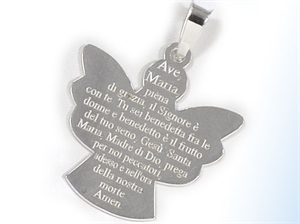 BN15 ANGELO CIONDOLO ARG. 925 AVE MARIA 3,2gr. (2X3,3)