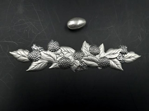 FOG14 PLACCA MORE 16cm ARGENTO BILAMINATO