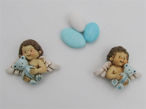 049035 ANGELO MAGNETE 5cm RESINA ORSO CELESTE ASS/2 12xSC