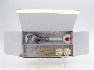 08440 CAVATAPPI CUORE 11cm VETRO/METALLO con ASTUCCIO ***SC50%***