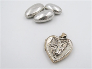 530 SCATOLA ARG. 925 CUPIDO CM 3 C/CERNIERA