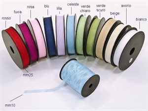 BANDEROLE-10LI NASTRO RIGHE mm10x100mt ORGANZA LILLA**