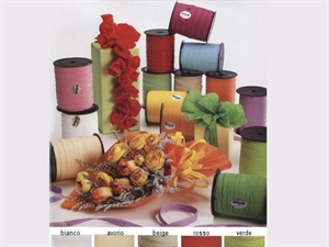 W068RS ROTOLO NASTRO cm12,5X50mt POLYSILK NAT. ROSSO