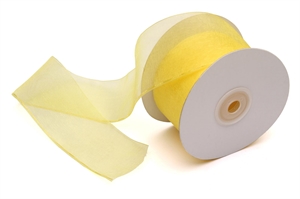 KRIS5 mm50x25mt GIALLO ORGANZA KRISTALL con TIRANTE**