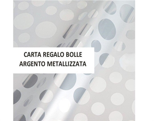 X8160 Box50 BUSTE 35x50cm ARGENTO (BUSTE METALLIZZATE)MILLE BOLLE