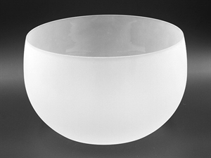 5010 CIOTOLA VETRO 24x15cm SATINATA BIANCA***SC50%***