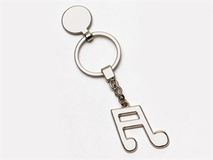 5685 PORTACHIAVI NOTA MUSICALE ACCIAIO 10cm