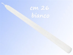 23884M BOX4 CANDELE STILO BIANCO 26cm