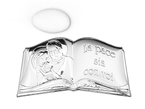C819-GR2 SF PLACCA LIBRO 9x5cm S.FAMIGLIA