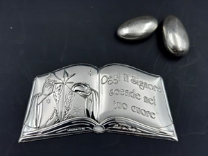 C819-GR2 PLACCA LIBRO 9x5cm COMUNIONE