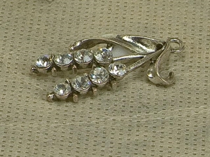 B159 BOX6 SPIGHE CIONDOLO 3,8cm METALLO/STRASS ***SC50%***