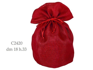 C2420 SACCO ROSSO Ø18xh33cm 6xSC