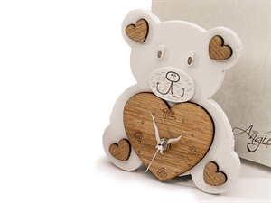 2000812 OROLOGIO ORSO YOGHI 14x16cm RESINA LEGNO con SCATOLA**SC50%*