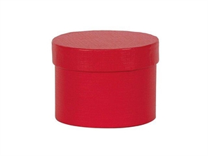 4179XP-08 SCATOLA TONDA ROSSA CARTONE Ø9,5x6,5cm