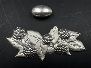 FOG13 PLACCA MORE 9cm ARGENTO BILAMINATO