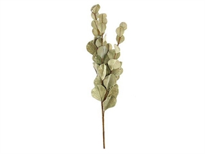 133175 RAMO FOGLIE VELLUTO GRIGIO 80cm