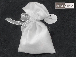 39158BI SACCHETTO COTONE BIANCO 11x15cm 12xSC