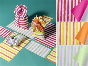 X8860 BOX50 BUSTA 35x50cm STRIPES COLORI ASS/3