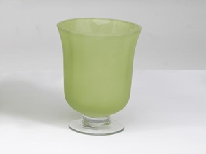 132523 VASO VERDE 16x20cm VETRO