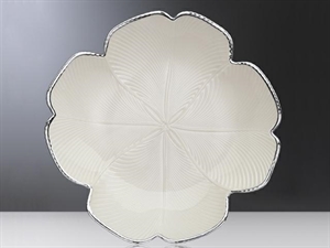 457414 CENTROTAVOLA BIANCO MADREPERLA Ø30cm