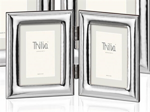 444061 CORNICE DOPPIA A LIBRO 10x15cm THILIA METALLO PREZIOSO