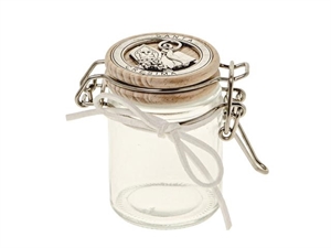 07A134 BARATTOLO ERMETICO CRESIMA h7cm 12xSC (MITRIA)