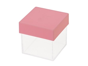SC695 SCATOLA PLEXI 5,5xh5cm ROSA 12xSC