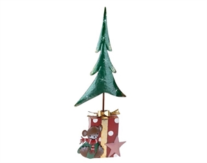 XSM024 ALBERO NATALE CON PACCO DONO h80cm