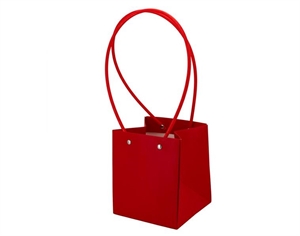 PKBAG6-RS BORSETTA PLASTICA 13x15cm ROSSA 10xSC