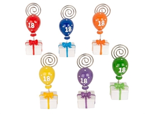 04A467 SEGNAPOSTO PALLONCINO 18° 9cm ASS/6 6xSC