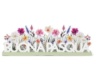 41546M SCRITTA BUONA PASQUA INBLOOM 60xh20cm