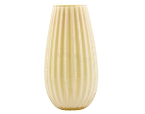 GE214/CA VASO STONE-CAPRI VETRO AVORIO 40cm con ASTUCCIO