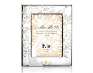 454185 CORNICE 13x18cm ALBERO DELLA VITA 50° METALLO PREZIOSO