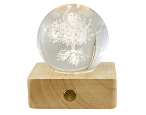 10181246 LAMPADA BASE QUADRATA ALBERO DELLA VITA 6x8cm con SCATOLA