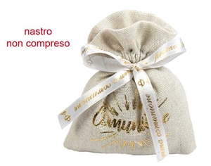 A3209 SACCHETTO COTONE STAMPA COMUNIONE 10x12cm 10xSC