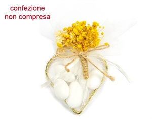 A3198-ORO CUORE METALLO DORATO 7cm 12xsc