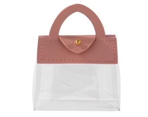 SC797 BORSETTA ROSA ANTICO PVC + ECOPELLE 7xh9cm 12xSC