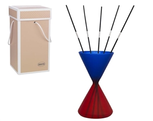 2297-18RC PROFUMATORE CLESSIDRA 10x18cm ROSSO/COBALTO con SCATOLA