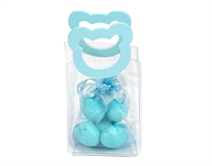 A3234-04C BORSETTA PVC ORSETTO CELESTE 6X8  12XSC