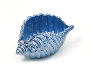 A107 CONCHIGLIA CERAMICA MADREPERLATA 20X15X9 BLU