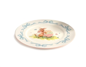 PB21663 PIATTO CON CONIGLIO E UOVA PASQUALI Ø25,8cm CERAMICA