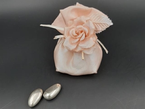 09249C BOX12 BORSETTA 7x10cm RASO con ROSA CELESTE