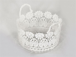 L16176 CESTINO MACRAME' 13,5x8cm 6xSC