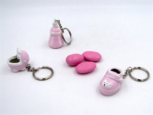 05051 PORTACHIAVI ROSA 4/10cm PORCELLANA ASS/3 24xSC ***SC50%***