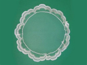 504T TULLE TONDO PIZZO AVORIO 200xSC**************************